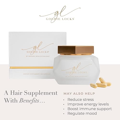 Miniatura 4 de Goldie Locks Suplementos para el crecimiento del cabello con fórmula original  Suplementos para el crecimiento del cabello  Promueve un cabello más