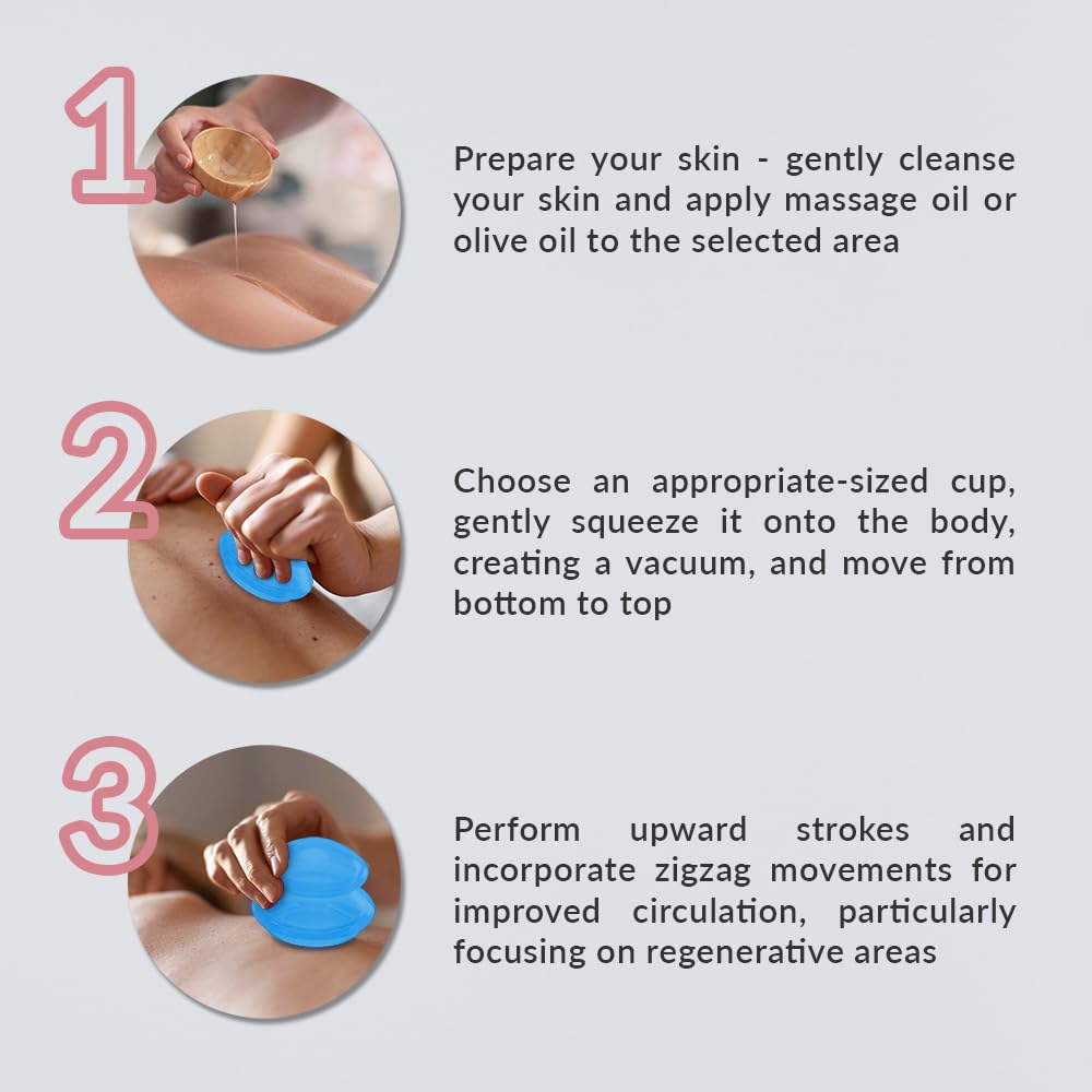 Set De 2 Ventouses Massage Anti-cellulite – Silicone Médical – Pour Le Corps