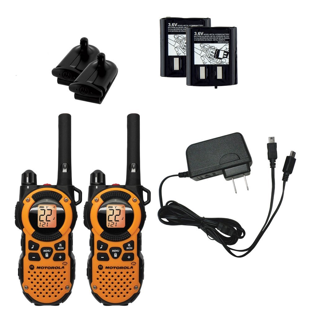 Motorola MT350R FRS Weatherproof Two-Way - 35 Mile Radio Pack - Orange