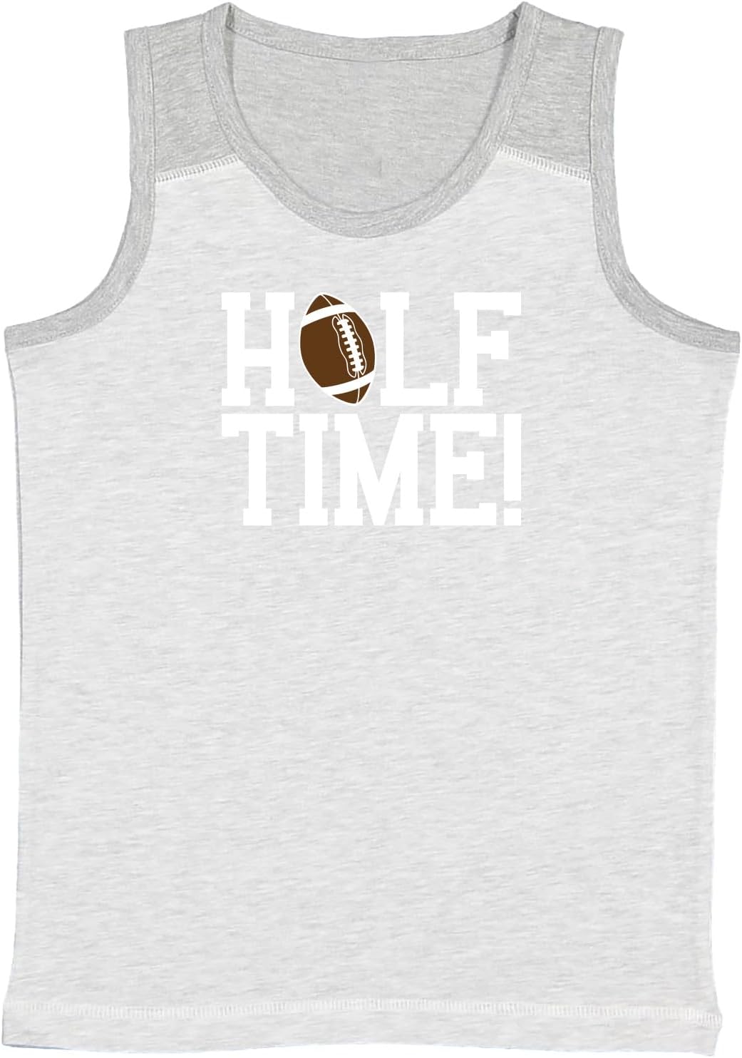 Halftime! - Football Half Birthday Youth Contrast Back Tank Top