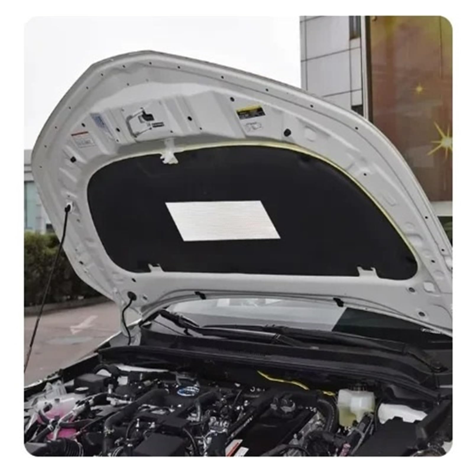 Himwqfuh N0.1 Car Hood Insulation Pad For Toyota For Corolla 2019 2020 2021 2022 2023 E210 Fireproof Cotton Engine Hood Trunk Cargo Sound Heat Insulationaccessories