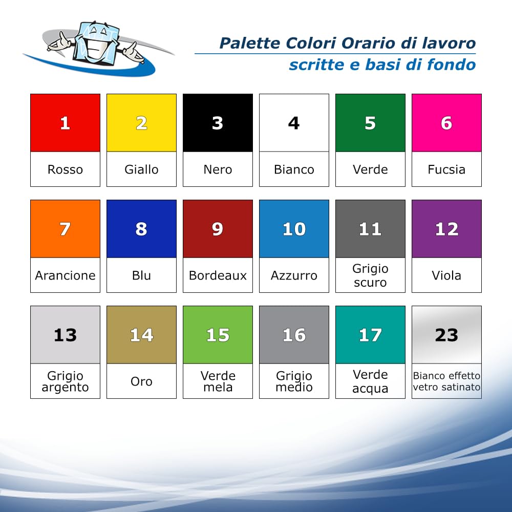 Adesivo Grande Per Finestra Con Orari Di Apertura – Personalizzabile Con Logo E Font