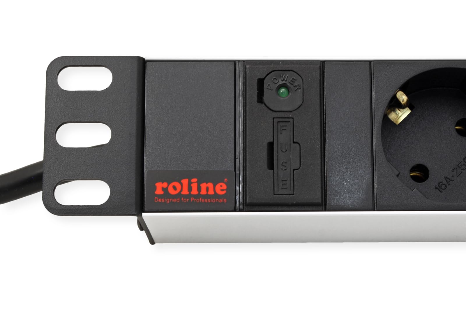 Roline 19071622 48,26 cm (19 ") Bloc multiprise 8 prises et/C14 mâle 2 m aluminium