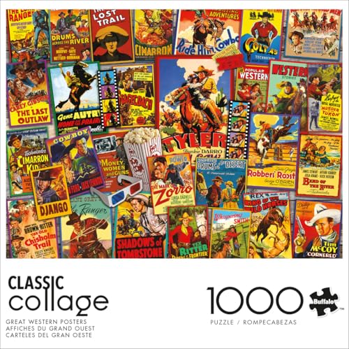 Buffalo Games - Lewis T Johnson - Collage Collection - Great Western Posters - 1000 Piece Jigsaw Puzzle for Adults - Challenging Puzzle Perfect for Game Nights - Finished Size is 26.75 x 19.75 - image 2