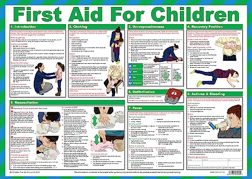 Image of Safety First Aid Laminated First Aid for Children Poster