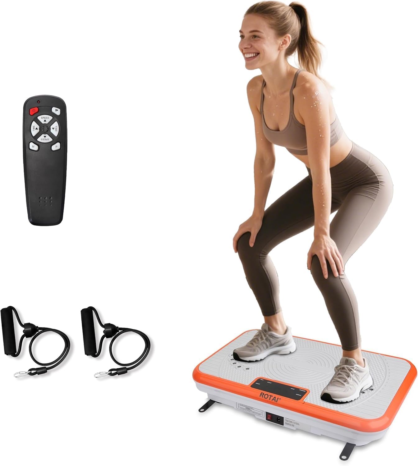 Product image of Shake Plate Vibration Exercise Machine for Lymphatic Drainage Massager & Weight Loss, 400 lbs Capacity Whole Body Vibrating Plate Workout for Women and Men