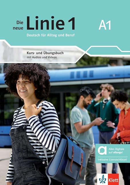 Portada de Die neue Linie 1 A1 – Kurs- und Übungsbuch. Edición híbrida Allango