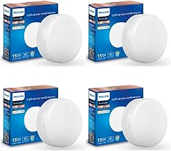 Philips 15-watt Smart Wi-Fi Downlighter | LED Surface Wiz Connected Downlighter Compatible with Amazon Alexa and Google Assistant | Colour : Tunable White, Pack of 4