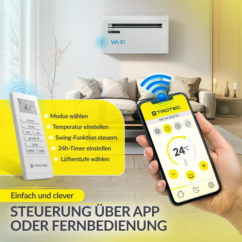 TROTEC PAC-W 2650 SH Wandklimaanlage ohne Außengerät