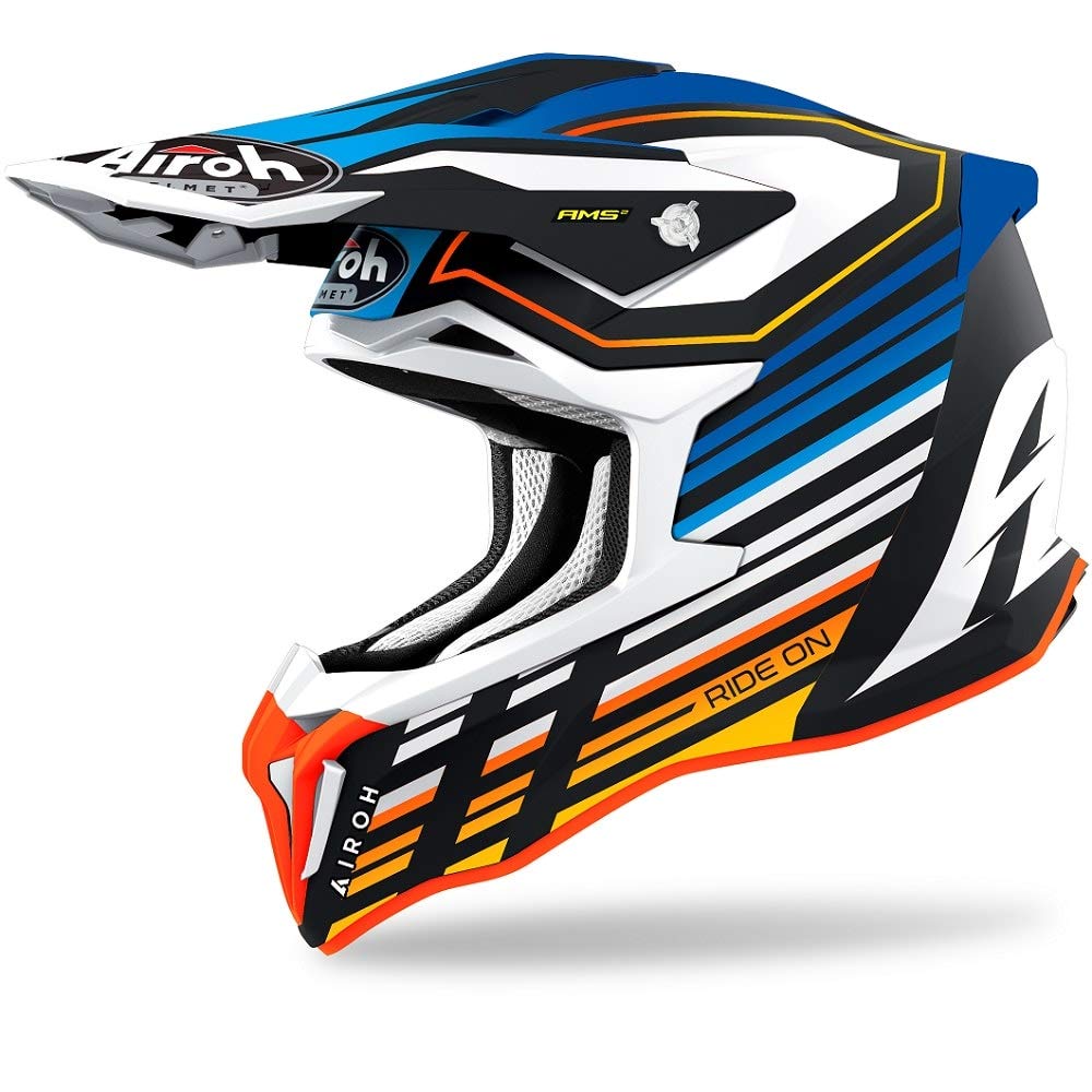 Airoh Helmet Striker Shaded Blue Matt Xl