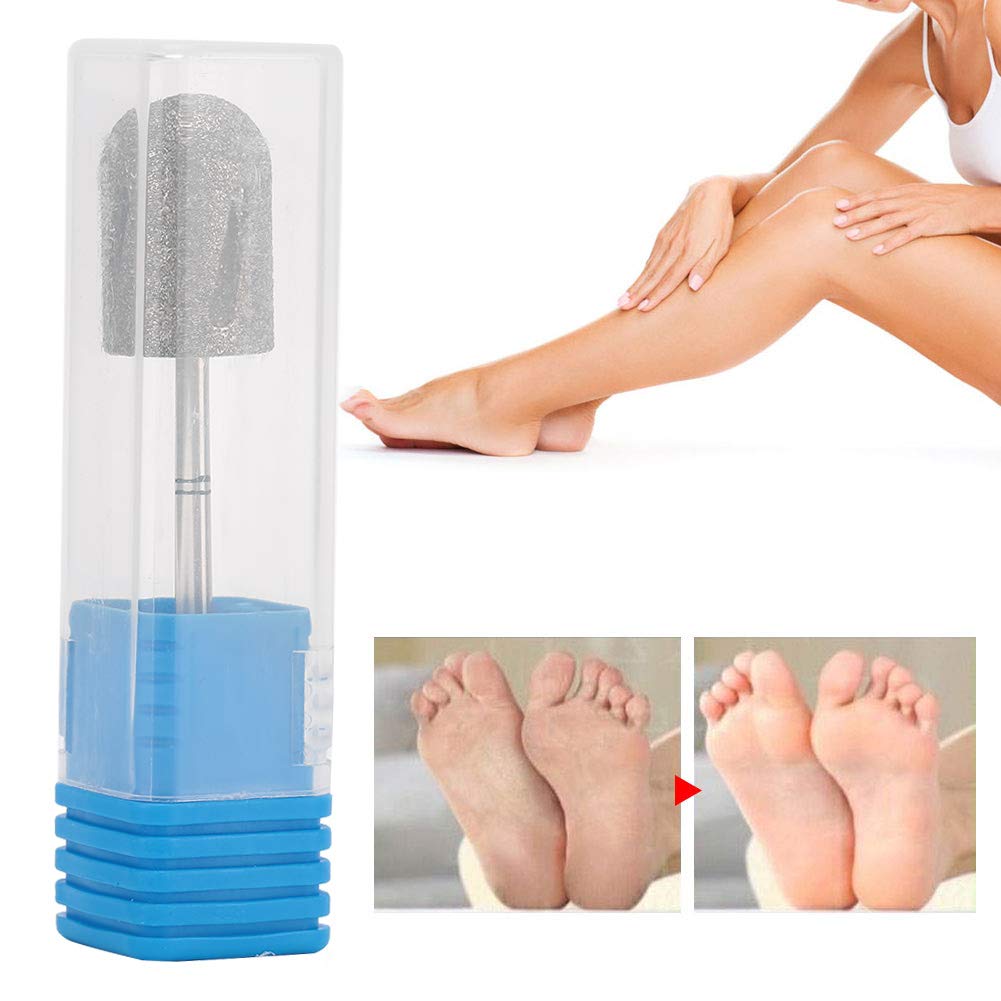Punta a cono diamantata per pedicure, punta per trapano per unghie in acciaio inossidabile Punta per pedicure per calli Levigatura per levigatura dei calli per pelle screpolata Rimozione del callo, li