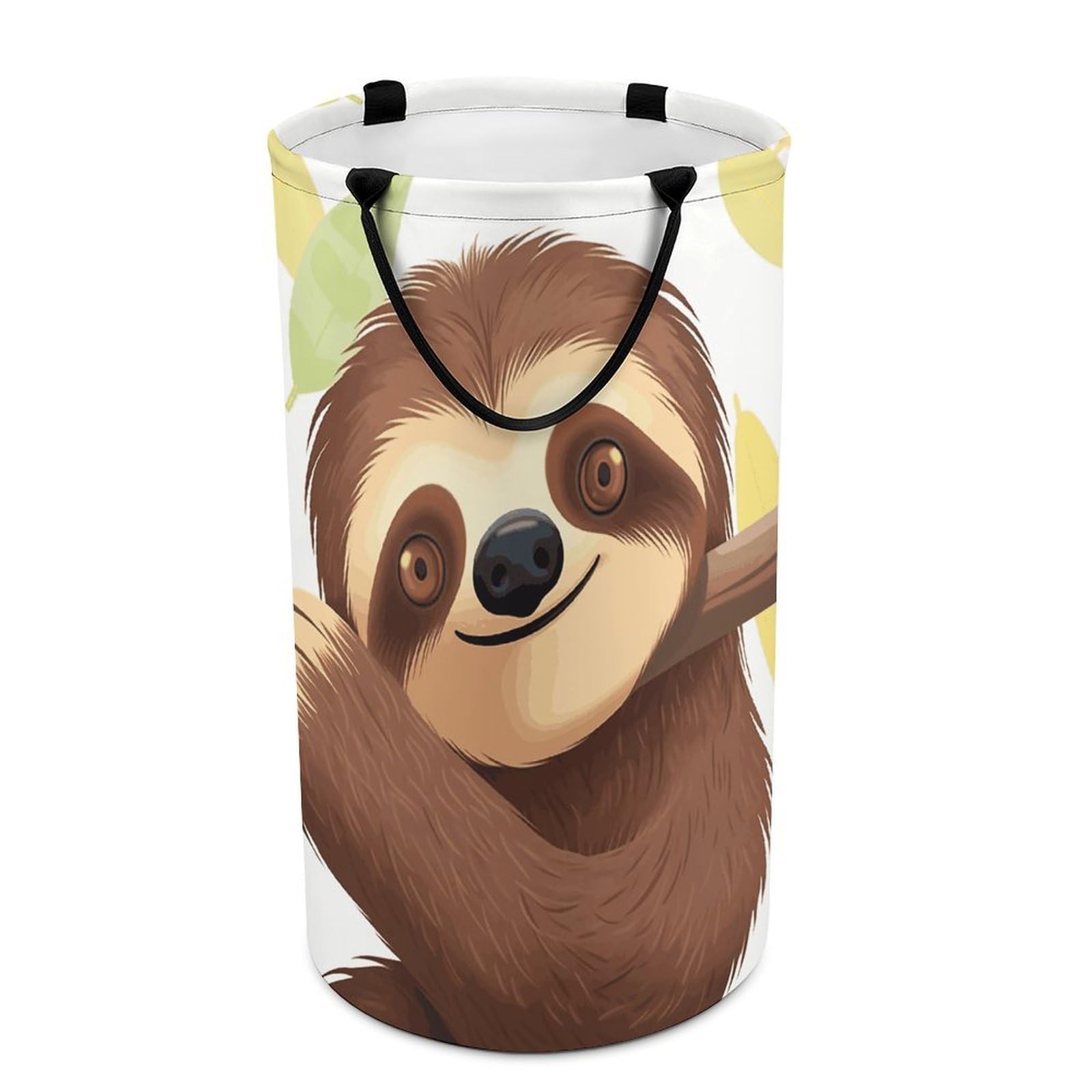 Adfgyerh Style Sloth Laundry Basket ，Foldable Waterproof Model ，Laundry Hamper ，Handles On Both Sides Easy To Move ，Storage Basket For Bedroom, Bathroom, Dorm, Laundry Room.