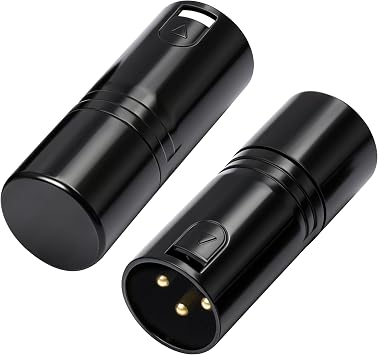 3-Pin XLR Terminator 120 Ohm DMX Terminal Adapter for DMX512 Lighting and Audio Systems 2pcs