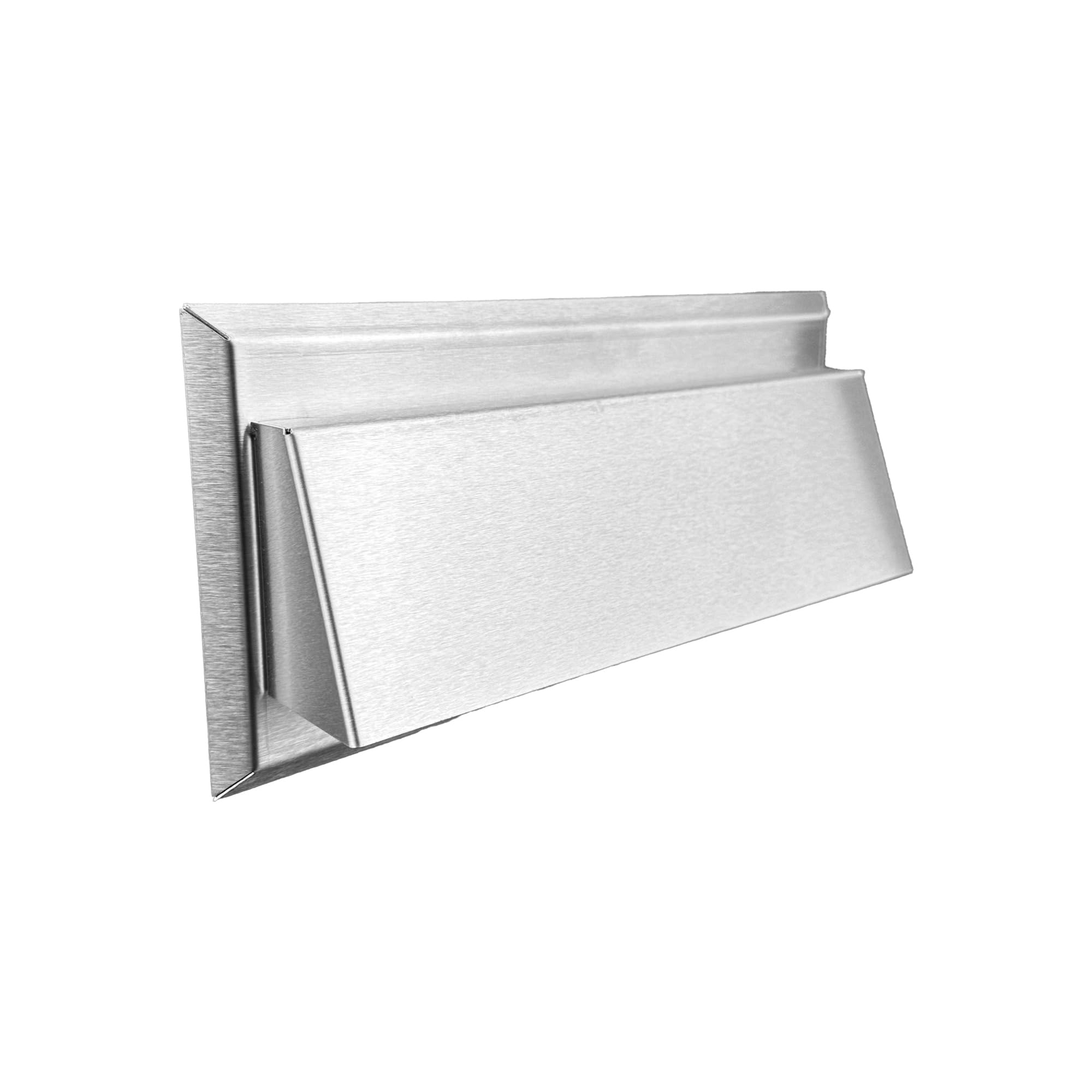 Rejilla de ventilación plana de acero inoxidable con canal plano, sistema de ventilación: 150 (90 x 220), sistema 150 (220 x 90)