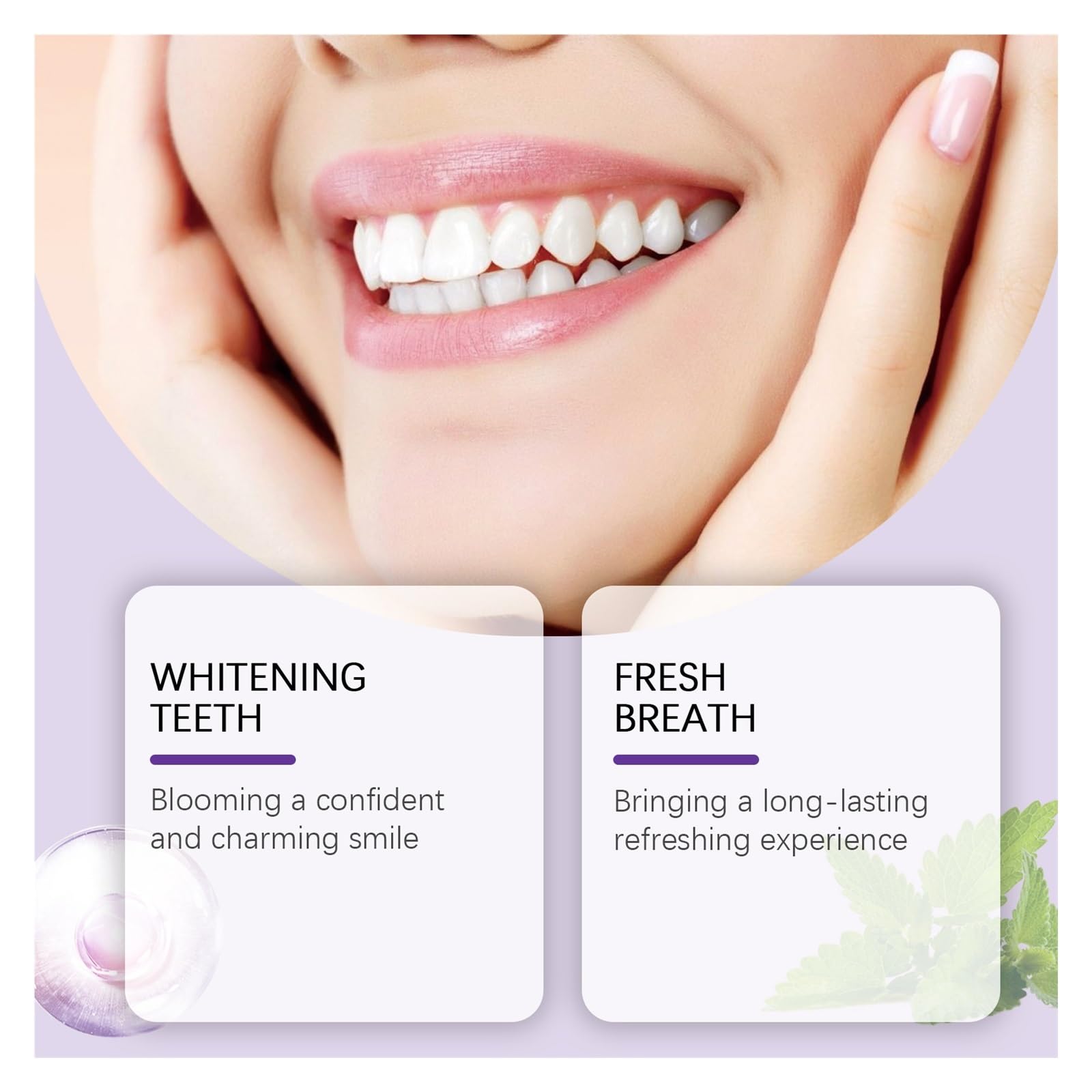 Polvo dental de 50 g: polvo fino con baja abrasión, limpia entre los dientes sin sensación arenosa(2pcs)