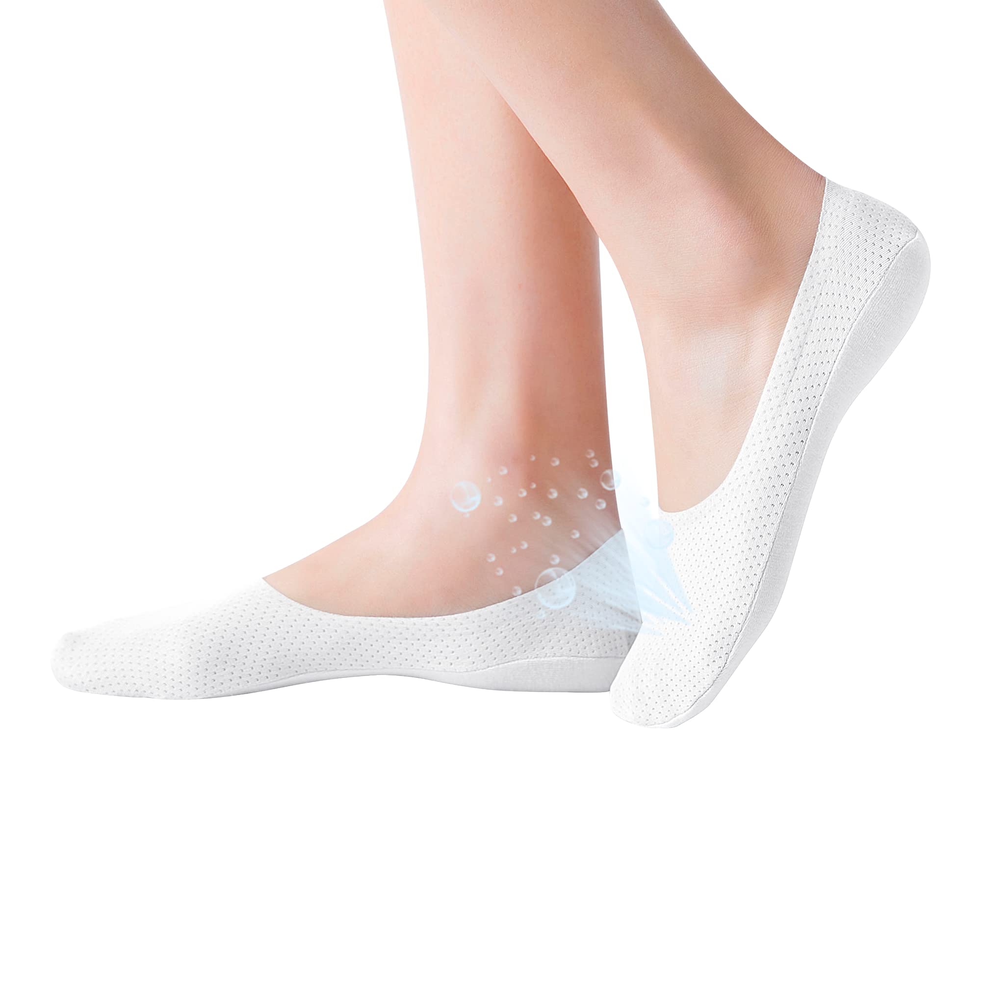 No Show Socks Womens 6 Pairs Hidden Invisible Low Cut Socks Non Slip Socks Womens Breathable Cool Thin Womens Socks