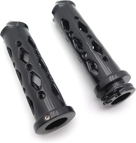 Miniatura 8 de SMT-Black Spike Grip 7/8 "Barras CNC compatibles con Yamaha Kawasaki Manillares Sport Bikes [B00RW3FDU0]