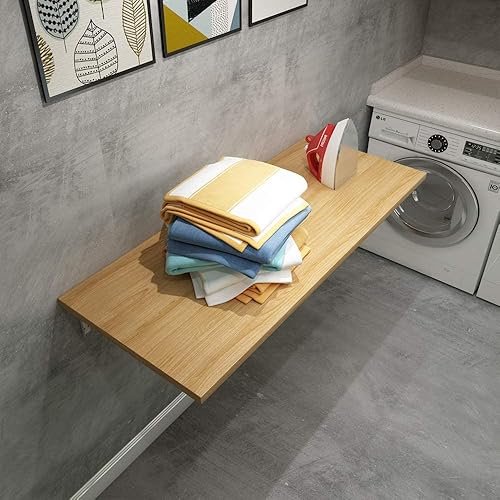 Miniatura 3 de Need Banco de trabajo plegable para montar en la pared, longitud de la mesa de 47.2 pulgadas de ancho, 20 pulgadas, complemento perfecto para garaje
