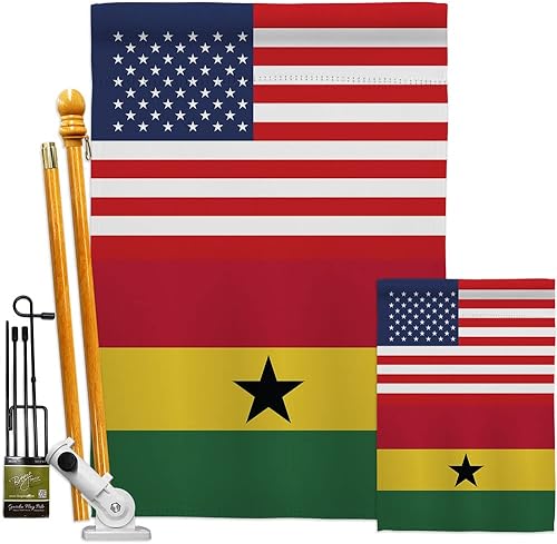 Bandera de la amistad de la Copa del Mundo de Ghana, Estados Unidos, bandera artística de pared, mástiles para exteriores, decoración al aire libre,