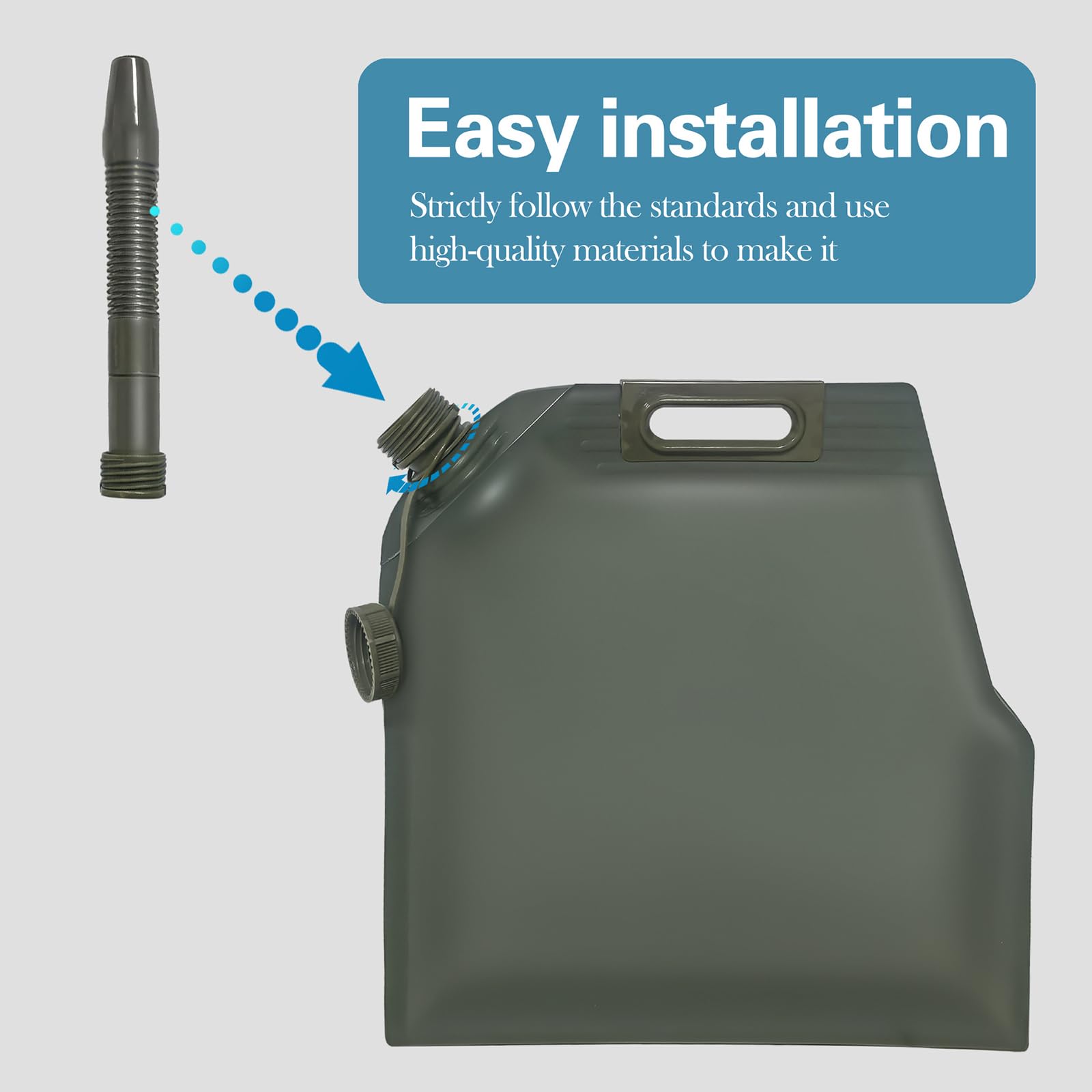 Depósito De Combustible Flexible Moto - Contenedor Portátil Y Plegable Gasolina, Para Caravanas, Autocaravanas, Acampadas, Viajes De Aventura En Moto Y Transporte En Emergencias,20L