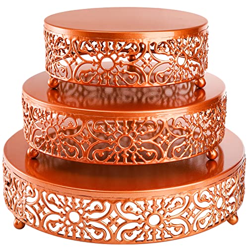 Orange Cake Stand. SO BOLEIRAS ABS Plastic Colorful Set of 3 Cake
