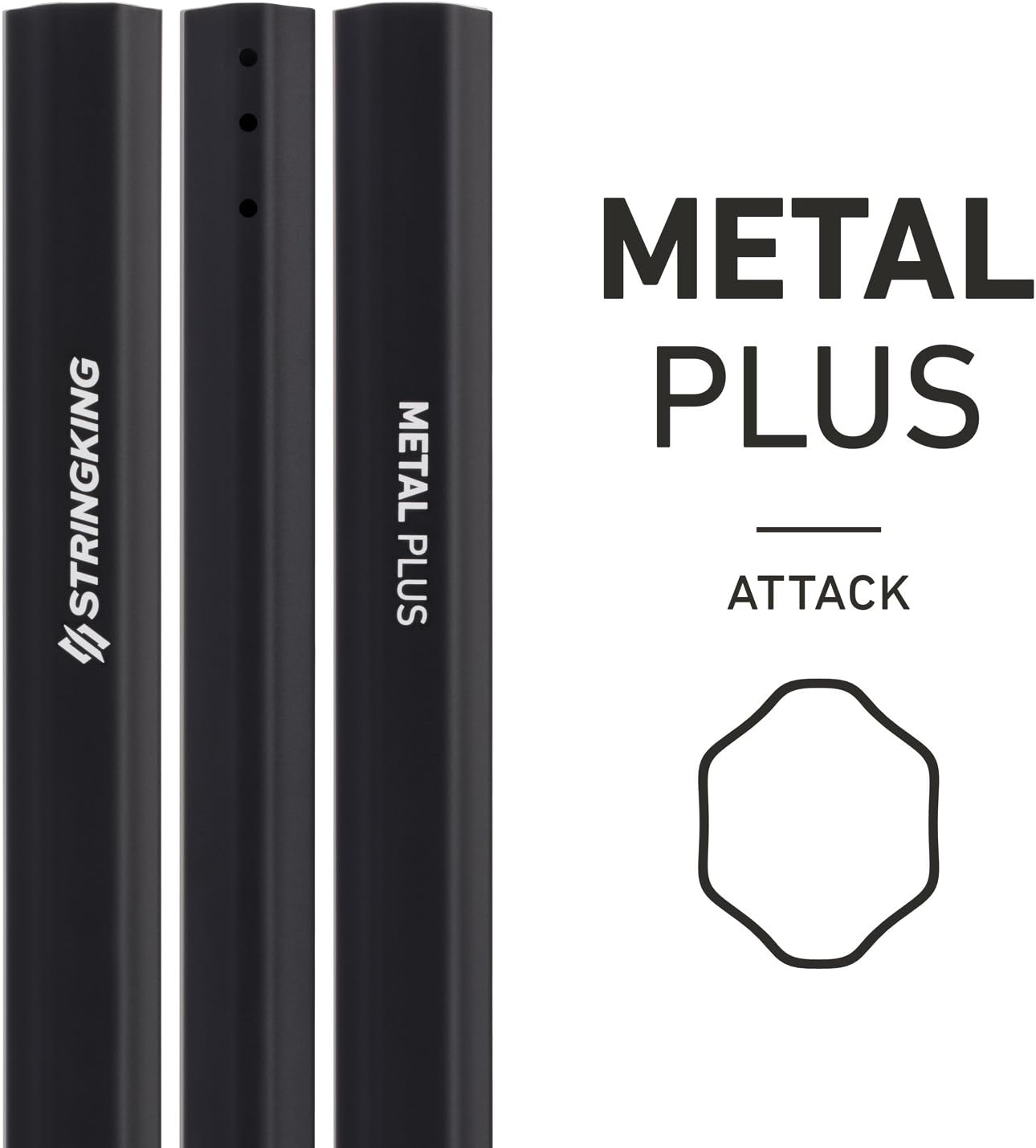 StringKing Metal Plus Attack Lacrosse Shaft (Black