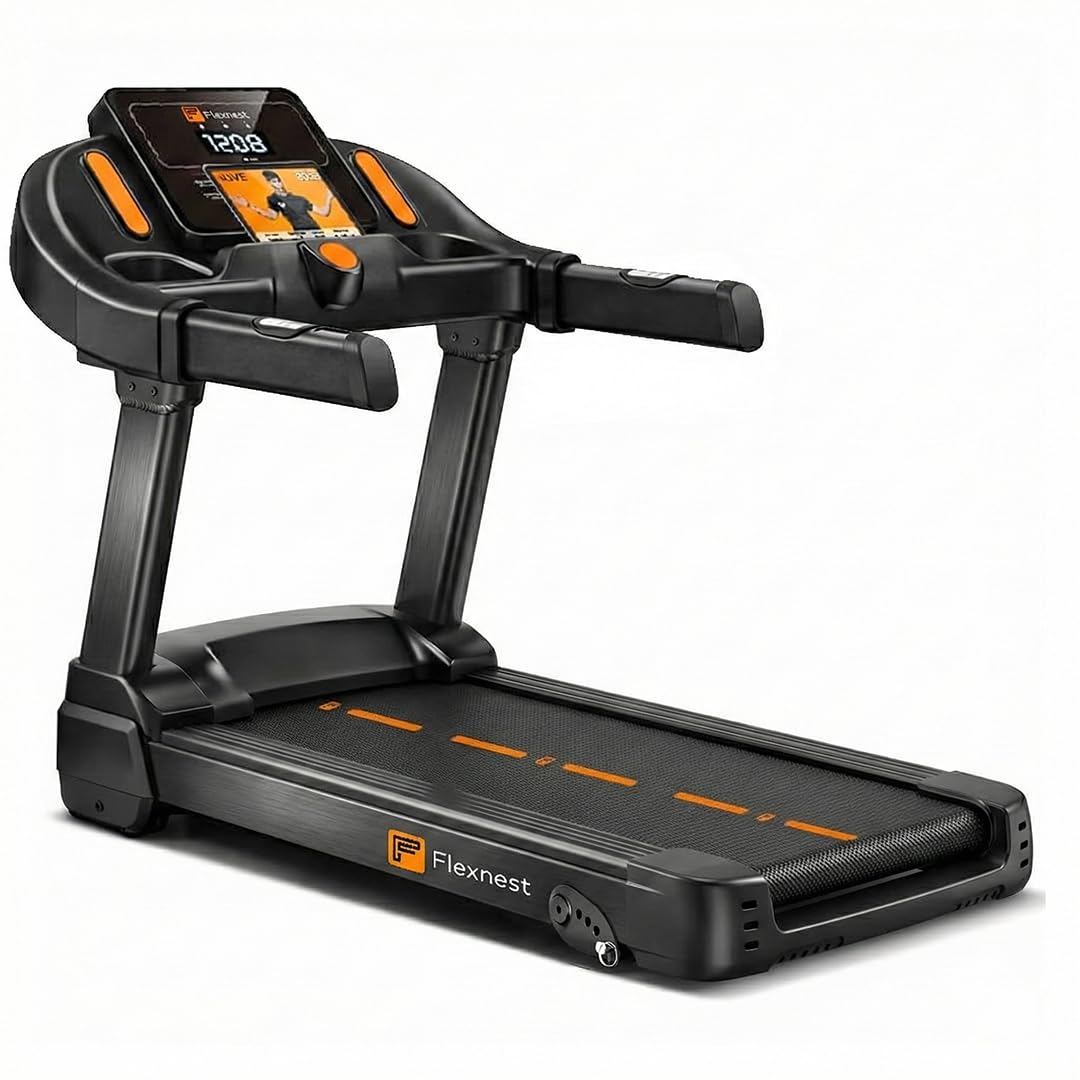 Flexnest EZ Motorized Treadmill for Home, 4.5HP BLDC Heavy Duty Motor, 14 km/h Running Speed, 120kg Capacity, 3-Level Incline, Foldable, Folding, Smart App & Bluetooth, Flextread, 2026 NEW Launch