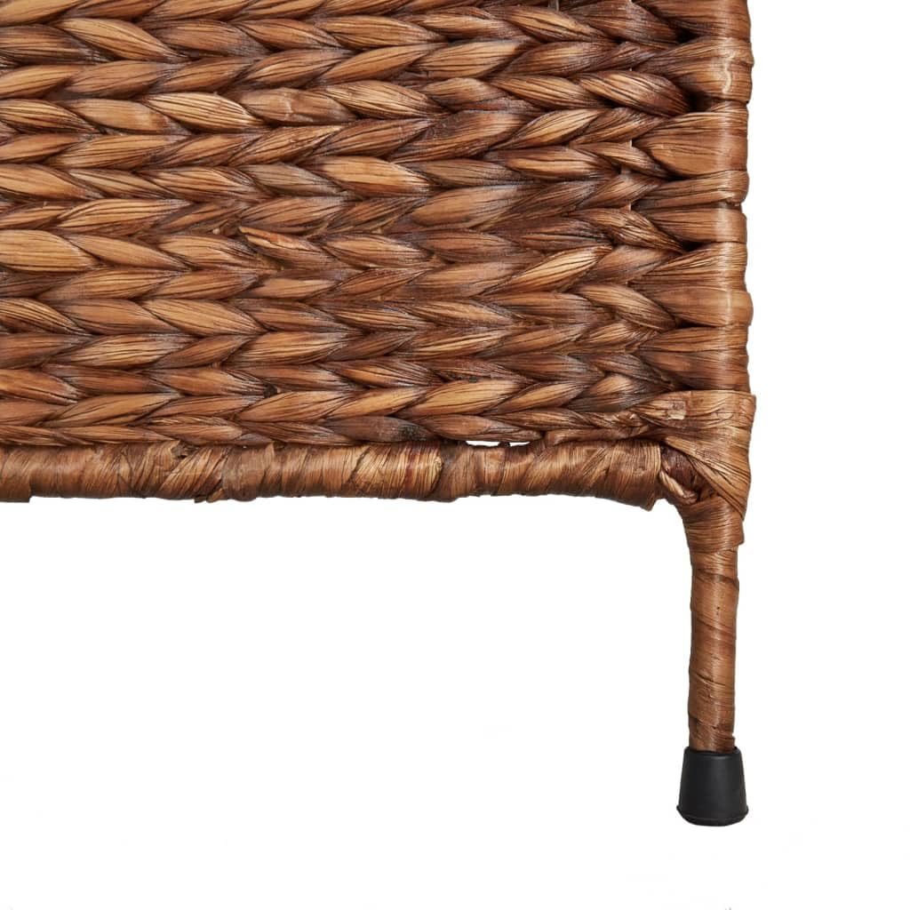 Divisor de habitación Hyacinth de agua marrón de 3 paneles, pantalla de privacidad plegable de 122 x 180 cm, partición de estilo rústico tejida a mano para dormitorio, sala de estar, oficina