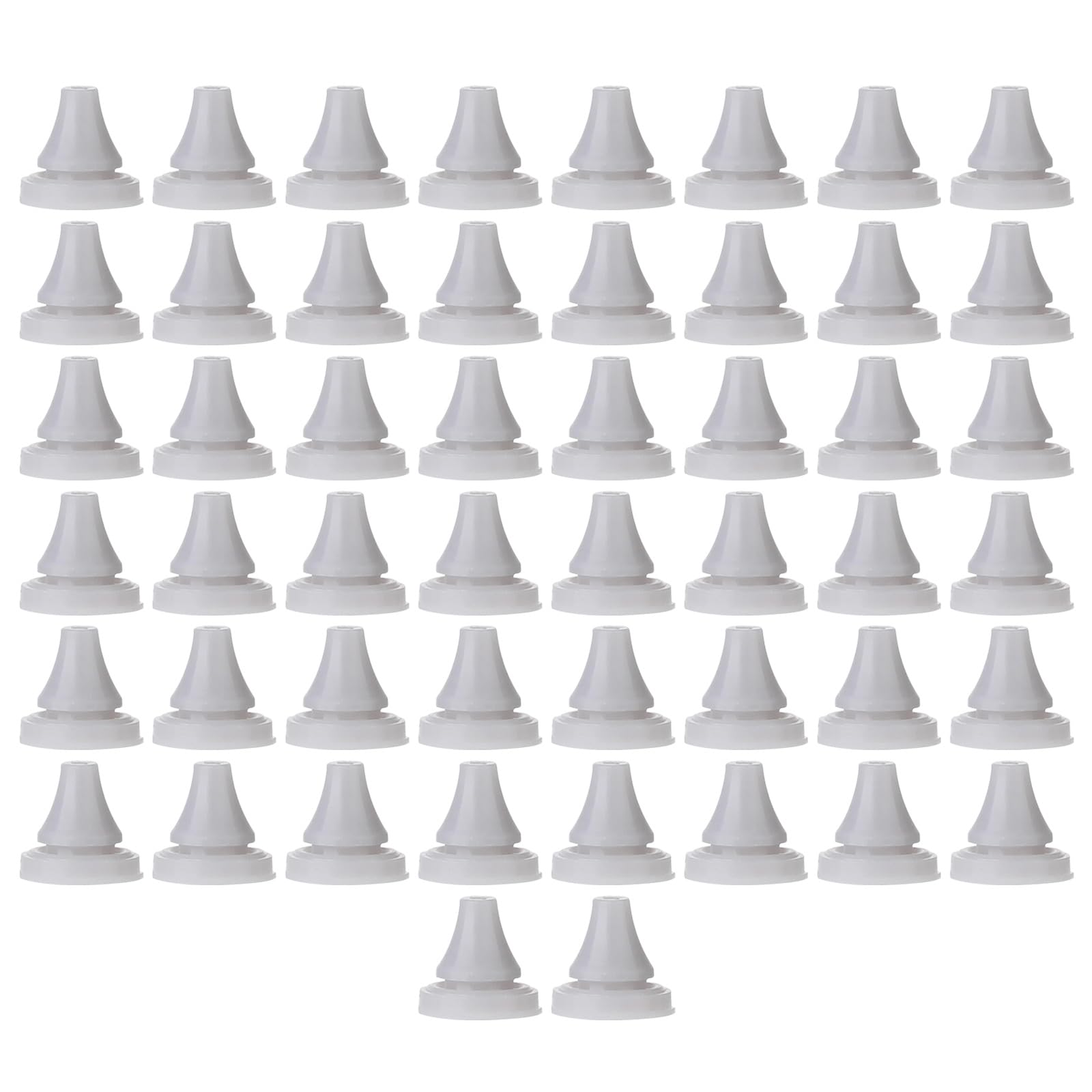 Uqezagpa 50Pcs Shower Head Nozzles Replacement Showerhead Sprays Hole Silicone Nozzle Universals Sprinkler Spout Round Tip
