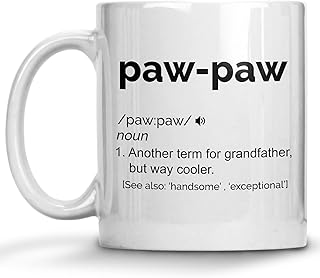 Paw Paw Definition Coffee Mug, Grandpa Gifts, Father's Day Gifts, Grandfather Gift Form Granddaughter Grandson, New First Grandpa, Grandpa To Be, Hilarious Gag Coffee Mug