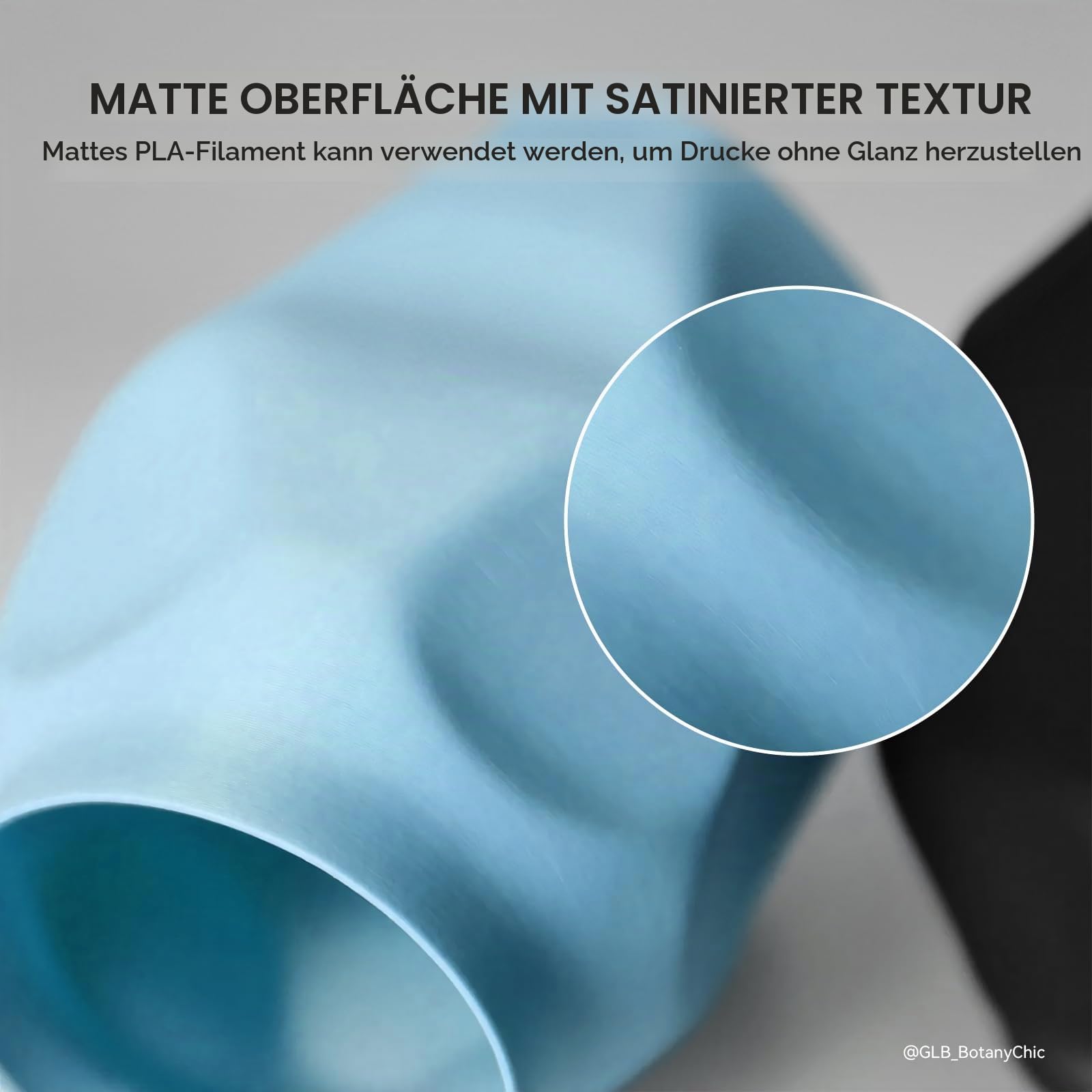 TECBEARS Matte PLA Filament Schwarz 4KG, Schönes mattes Finish, Maßgenauigkeit +/- 0.02mm, für die meisten FDM 3D Drucker, 4 Stück 1kg Spule (2.2lbs)