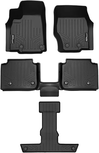 Miniatura 11 de SMARTLINER Forro de carga negro para todo tipo de clima, detrás de la tercera fila, compatible con Jeep Grand Cherokee L 2021-2023 (solo compatible
