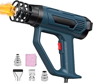 Electric Blower Tool, Heat Machine, Fast Heating 2500w with 4 Nozzles, Craft Tool Kit, Overheat for Stripping Paint, Bending Pipes, Softening Wraps, Shrinking