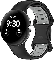 Vista 1 de Compatible con la correa de reloj Google Pixel Watch, correas deportivas de silicona transpirable, correas de repuesto para reloj Google Pixel 2022