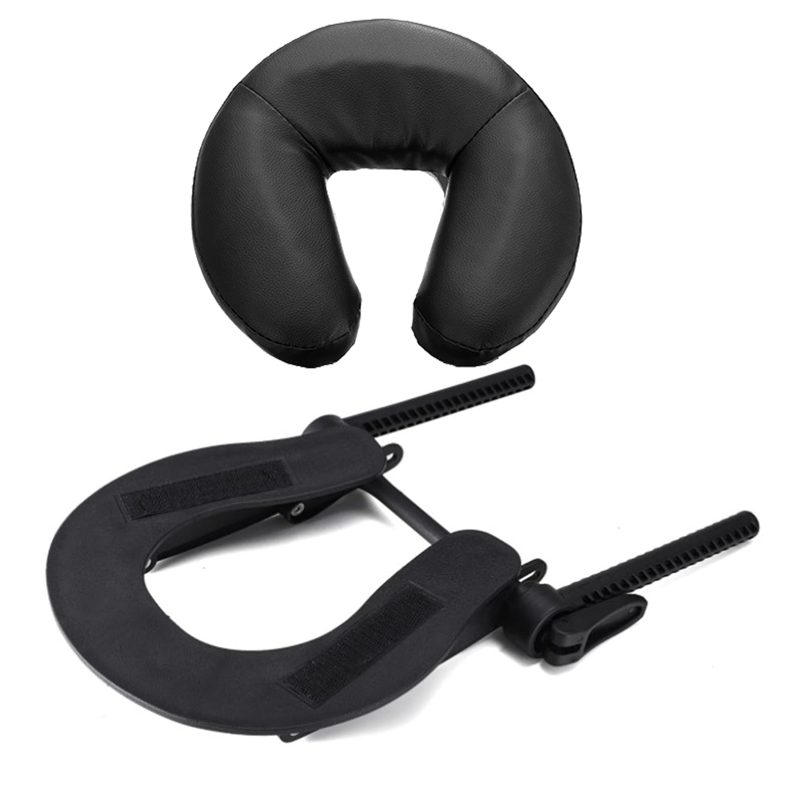 Mesa de masaje universal, cuna y cojín para cara, silla de masaje ajustable, reposacabezas y almohada facial, soporte de almohada elástica de espuma viscoelástica, accesorios para mesa de