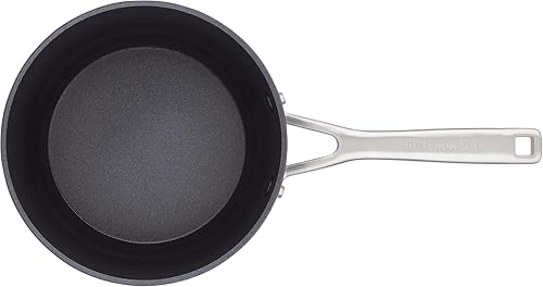 Miniatura 10 de KitchenAid Cacerola antiadherente de inducción anodizada dura con tapa, 3 cuartos - Negro mate