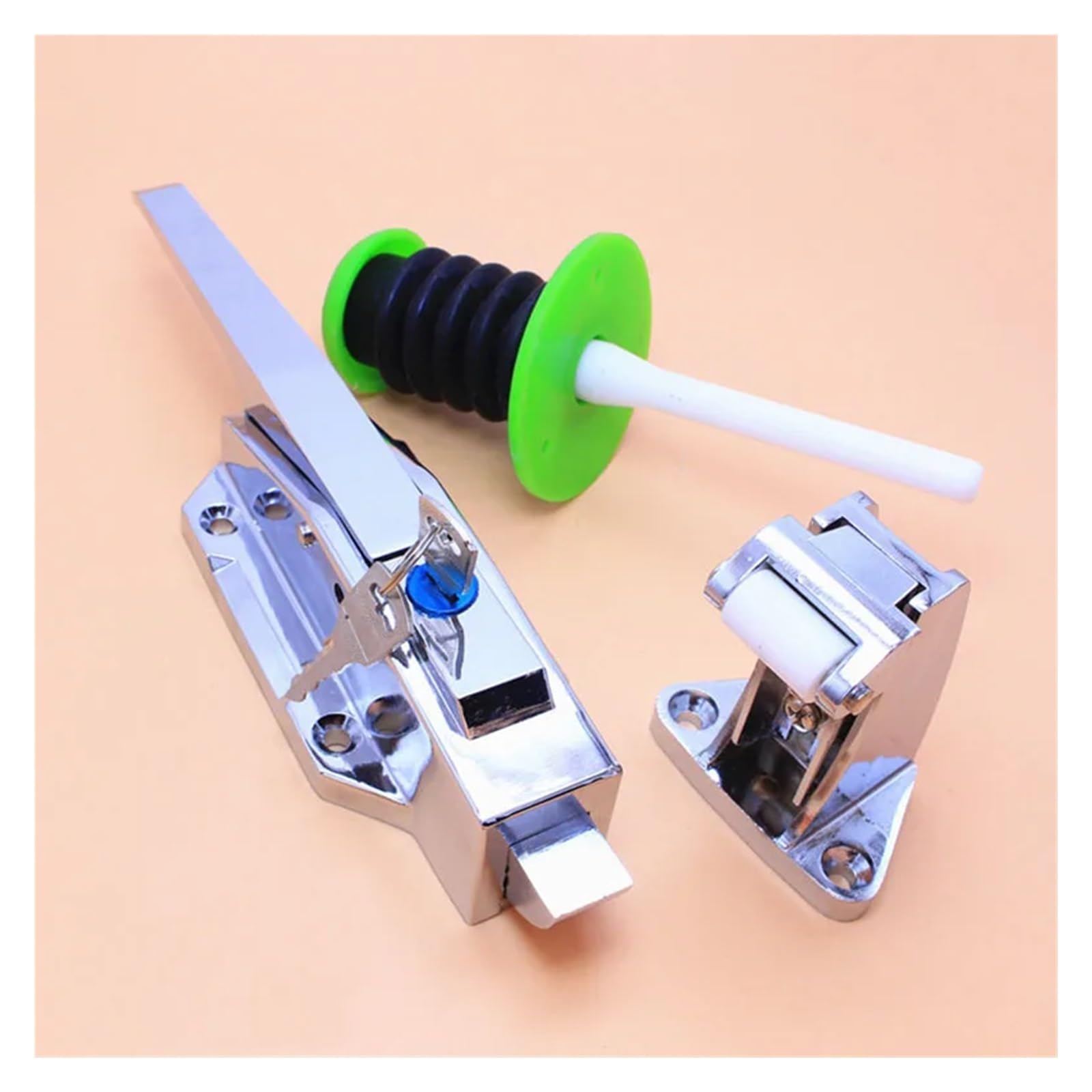 Ymuguegh One Color Door Handle Oven Hinge Knob Lock Cam-Lift Safety Latch Hardware Pull Part Industrial Plant(B Style)