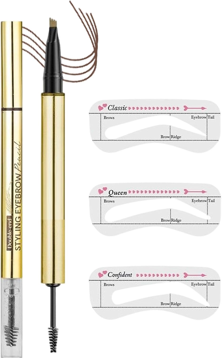 Eyebrow Pencil, Ended Brow Gel Stick, Long-Lasting Cosmetic Tool for Women Men Girls, Waterproof Makeup Accessory Ideal Travel Work Sports Commuting Beauty Events Parties Anywhere Eyebrow Pencil, Ended Brow Gel Stick, Long-Lasting Cosmetic Tool for Women Men Girls, Waterproof Makeup Accessory Ideal Travel Work Sports Commuting Beauty Events Parties Anywhere