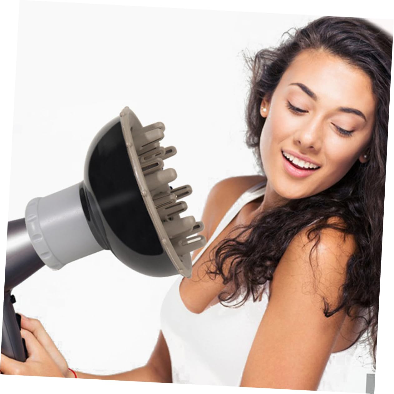 IWOWHERO Hair Dryer Cover Replacement Diffuser Nozzle for Curly Hair Heat-safe Plastic