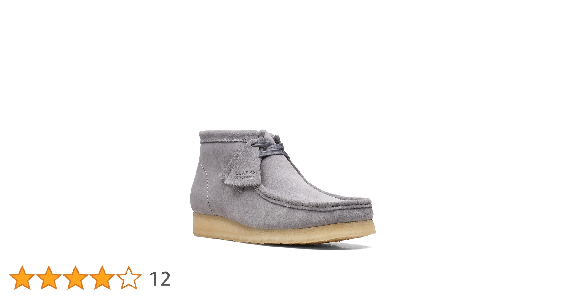 Clarks Mens Wallabee Boot Grey Suede, Grey, 7.5 : Amazon.ca