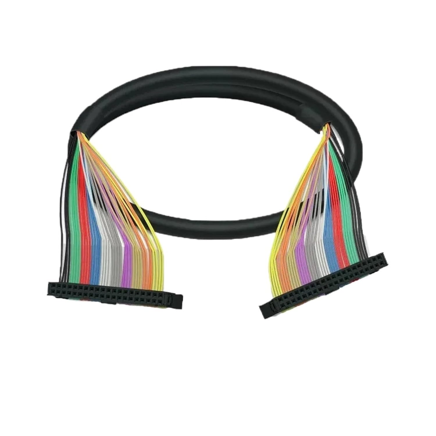 Double-Headed Horn Cable IDC Socket IO Signal Line Terminal Cable IDC10 IDC14 IDC16 IDC20 IDC26 IDC34 IDC40 IDC50(60PIN,5m)