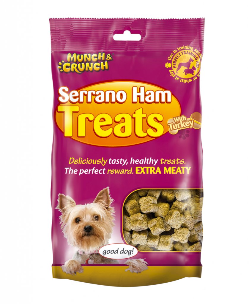 Munch & CrunchSerrano Ham Treats With Turkey Dog Treat Fast Postage