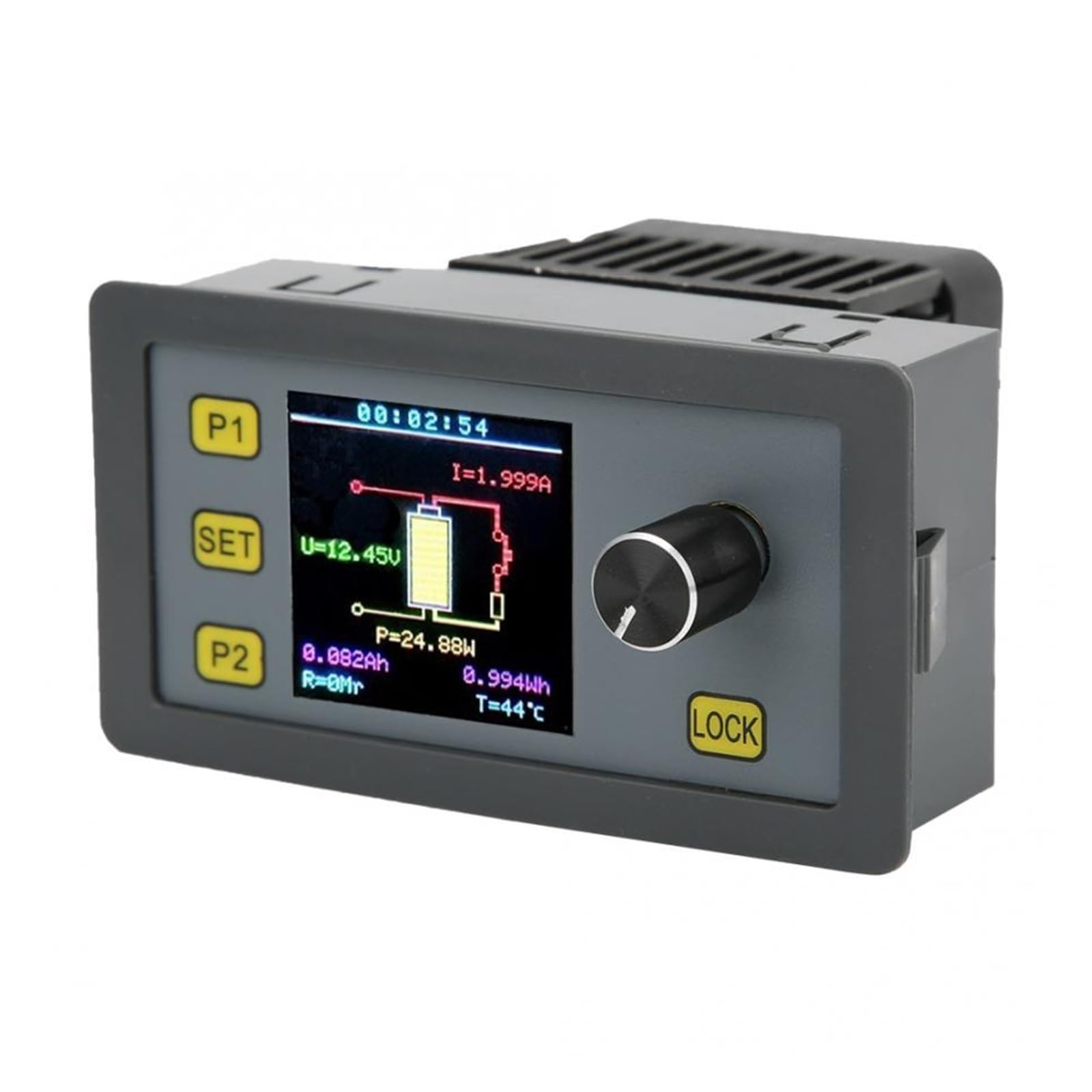 Tester Batterie, 30W 5A Modulo di carico elettronico Tester di invecchiamento Display a LED Convertitore di tensione Regolatore di tensione regolabile,Tester Pile