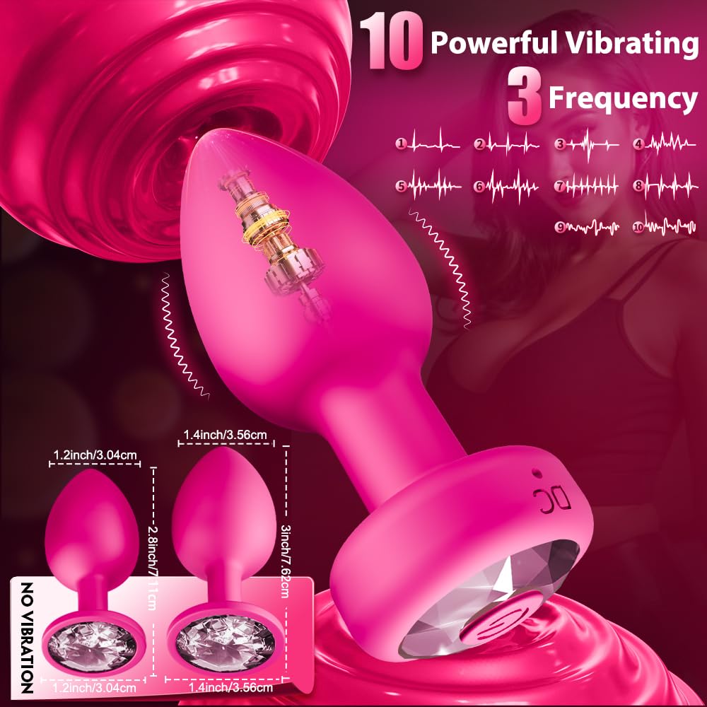 Amazon.com: 3PCS Anal Training Kit Adult Sex Toys, Silicone Vibrating Butt  Plug with 10 Vibration, APP Remote Control Dildo Vibrator Butt Plug Set for  Beginners, Advanced Users for Men Women Couple MuzzlesPink :