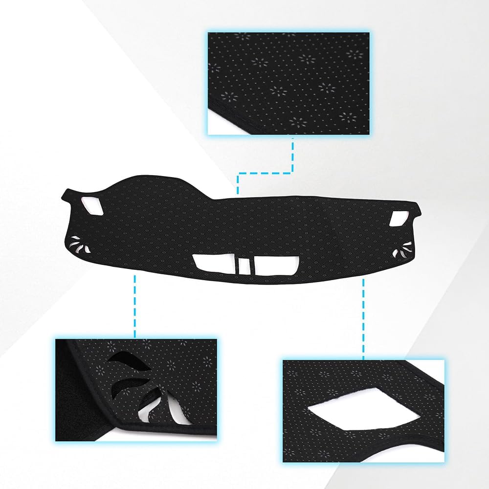 Car Dash Cover for Mitsubishi Outlander 2023-2025(Without Head-Up Display),Dash Mat Sun Shade Protector Dashboard Cover Custom Dash Mat Pad Dashboard Carpet Interior Accessories