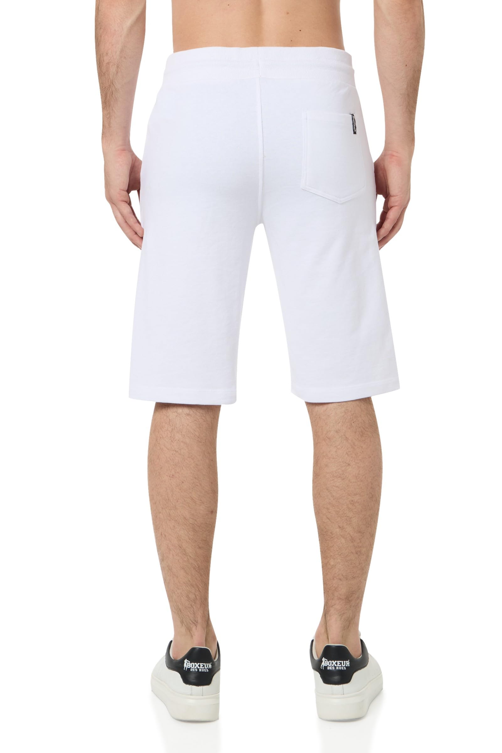 BOXEUR DES RUES Pantaloncino Bianco con Logo Oro