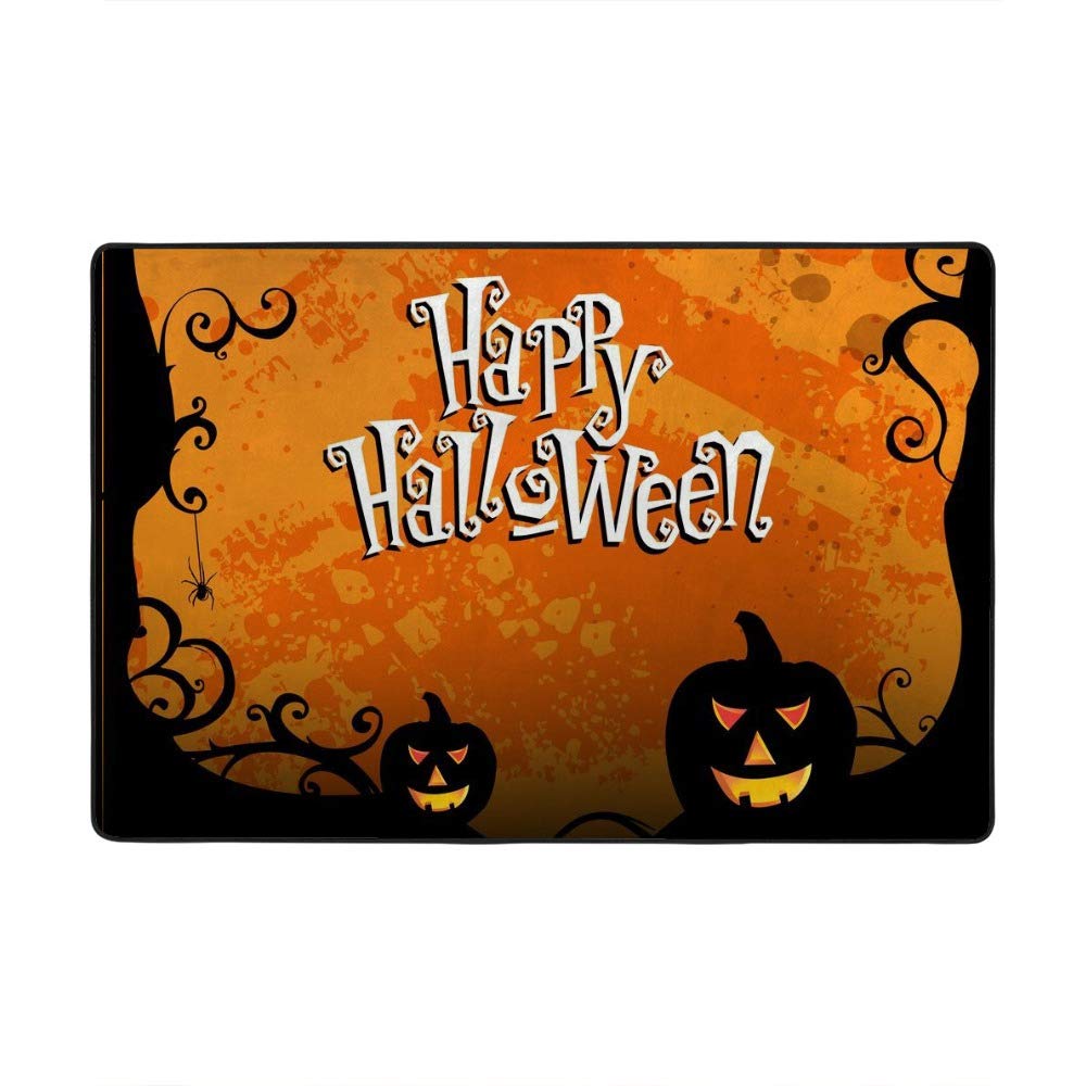 Tapis en velours épais enfant RuChen grand format lavable motif Halloween 63X48Inch