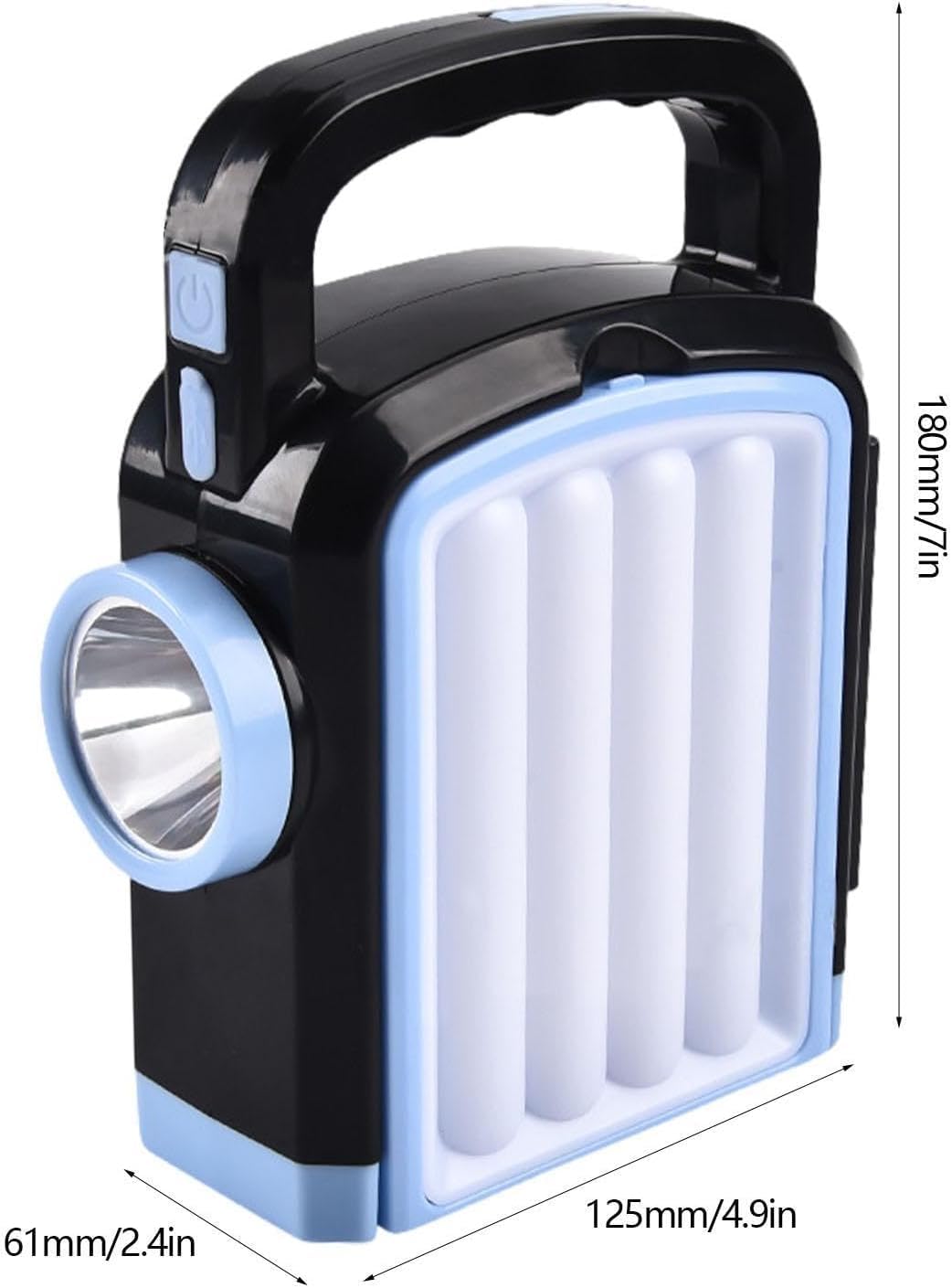 Dimensions of the Vespa Multifunctional LED Torch and Camping lys