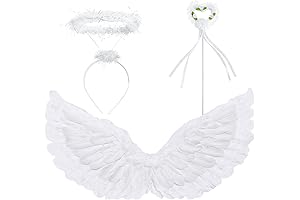 Enthralling Halloween Wings and Halo for Angelic Costumes