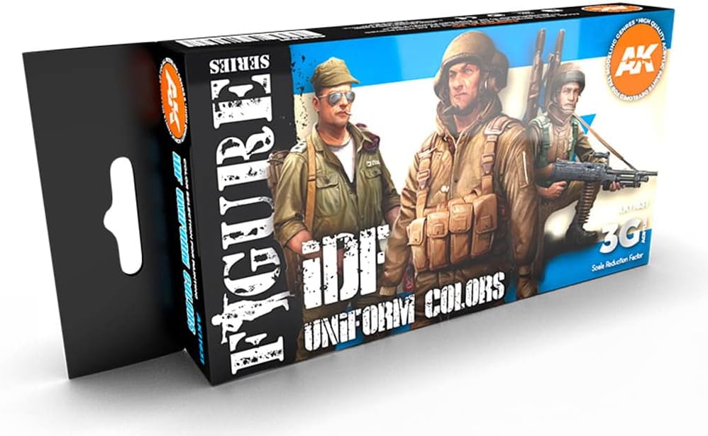 AK Acrylics 3Gen Figure Set AK11631 IDF Uniform Colors 3G (6x17ml)
